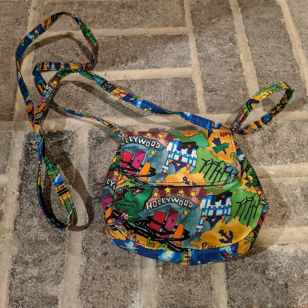 Vintage rare Nicole Miller crossbody bag Hollywood
